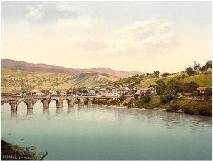 Mehmed Paša Sokolović Bridge, Višegrad, Bosnia, 1900